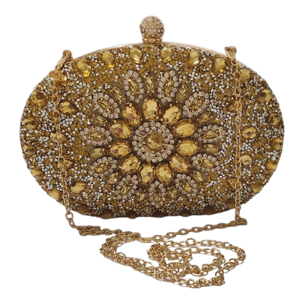 Bejeweled Evening Clutch/Crossbody Bag - Picture 10 of 10